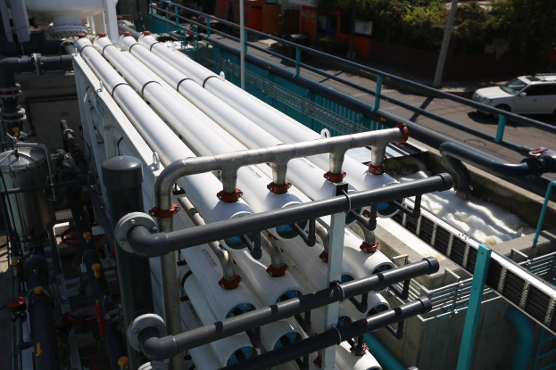 Bau der "Regenwasseraufbereitungsanlage" in Werl-Aspe