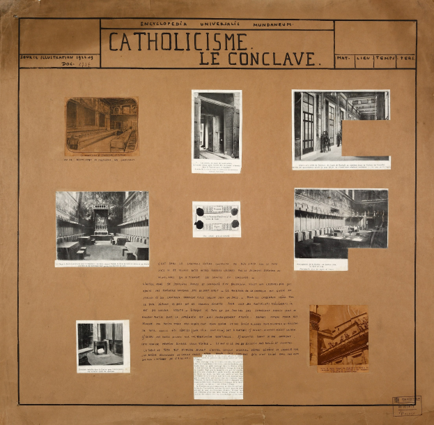 Ein Buch mit Bildern verschiedener Räume, Flure und Artefakte der Katholischen Kirche, begleitet von Texten, die ihre Geschichte und Bedeutung schildern.