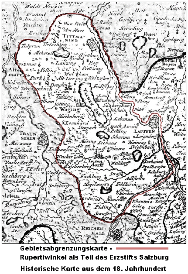 Ein detaillierter Stadtplan von Salzburg, Deutschland, der Straßen, Gebäude und Sehenswürdigkeiten zeigt, mit Text unten, der Informationen zur Bevölkerung, Geschichte und Kultur der Stadt liefert.