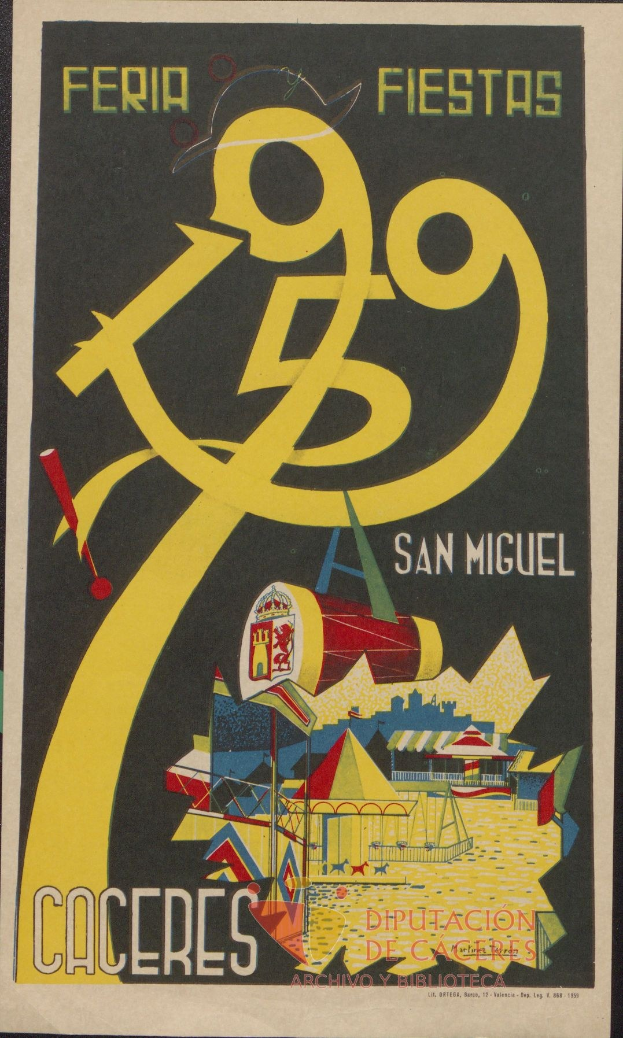 Festivalplakatwerbung für ein Ereignis in San Miguel de Allende, Mexiko, mit Text und Bildern.