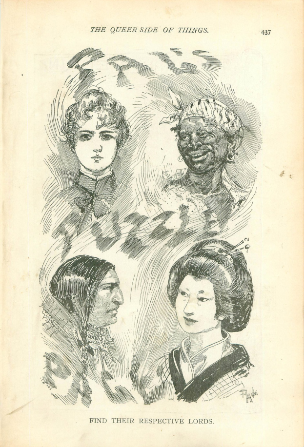 Altes Buch mit dem Titel "Die queere Seite der Dinge" und vier illustrierten Frauenköpfen auf dem Cover.