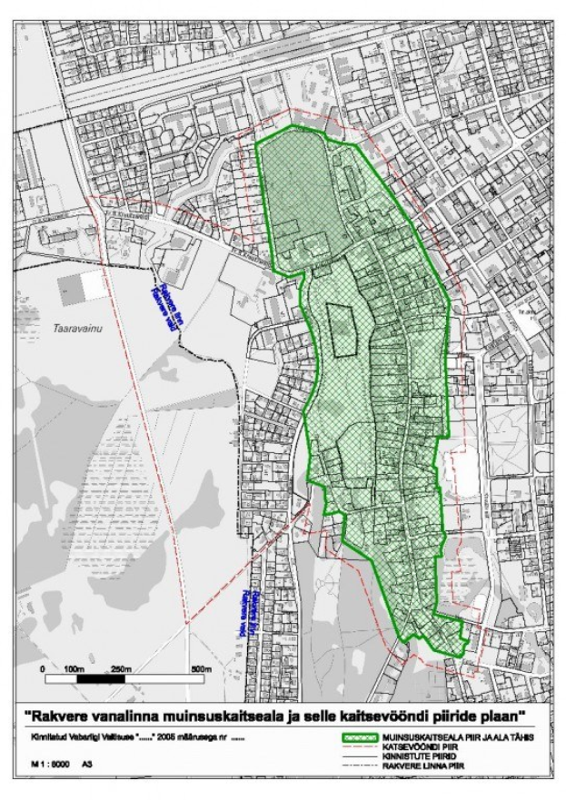 Ein Plakat mit einer Stadtkarte, die einen grünen zentralen Bereich und Textbeschreibungen von Straßen, Parks und Sehenswürdigkeiten zeigt.
